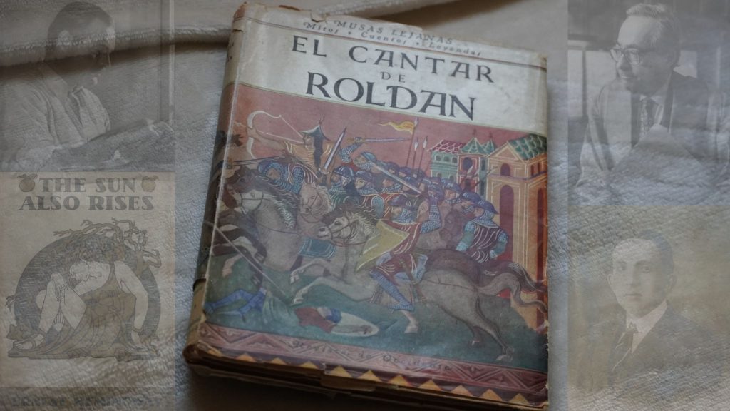 Book of El cantar de Roldán by Spanish author Benjamín Jarnés. Also appearing Hemingway and George Steiner
